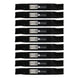Stens Genuine Part 320 - 375 Hi - Lift Blade Pack of 9 - SLE Equipment - 1