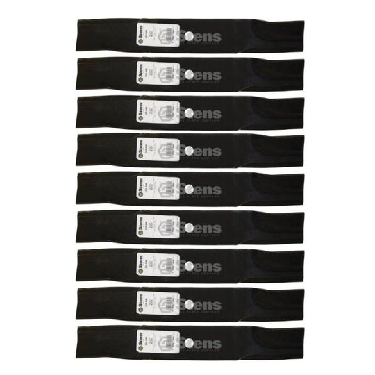 Stens Genuine Part 320 - 500 Hi - Lift Blade Pack of 9 - SLE Equipment - 1