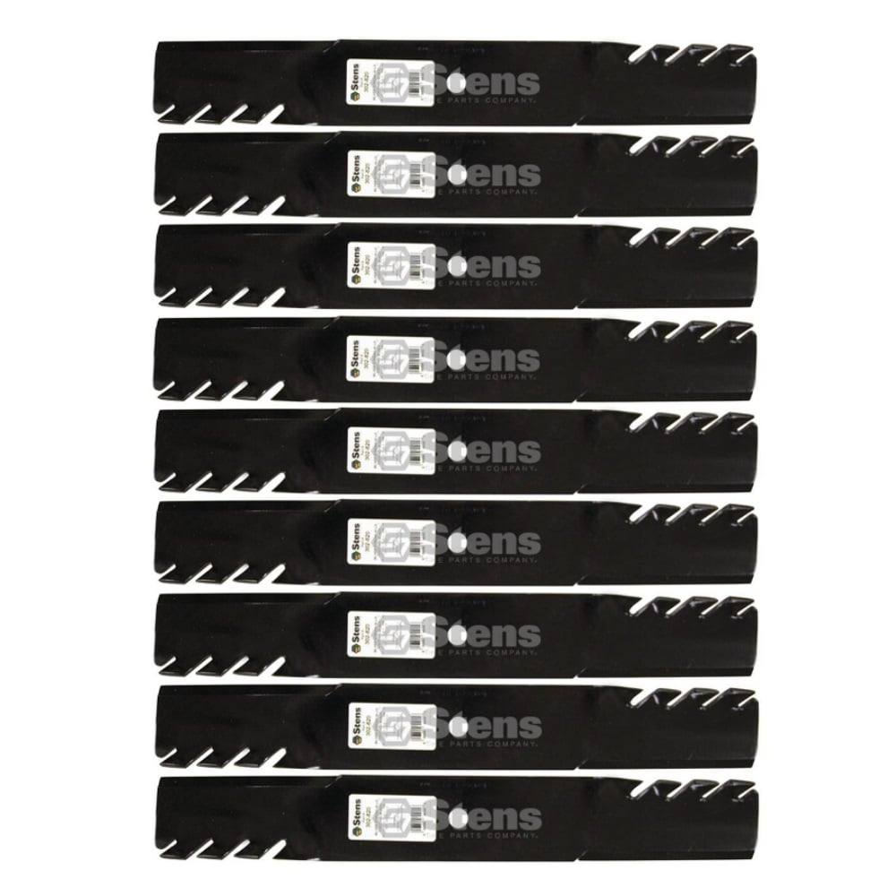 Stens Genuine Part 302 - 820 Toothed Hi - Lift Blade Pack of 9 - SLE Equipment - 1
