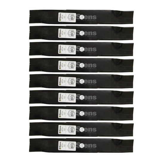 Stens Genuine Part 325 - 179 Hi - lift Blade Pack of 9 - SLE Equipment - 1
