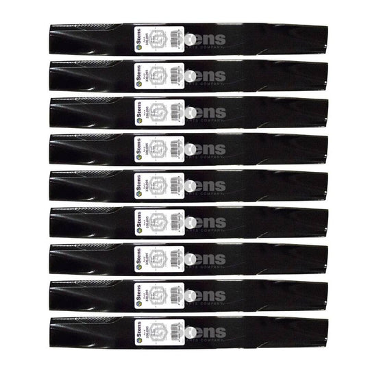 Stens Genuine Part 330 - 005 Hi - Lift Blade Pack of 9 - SLE Equipment - 1