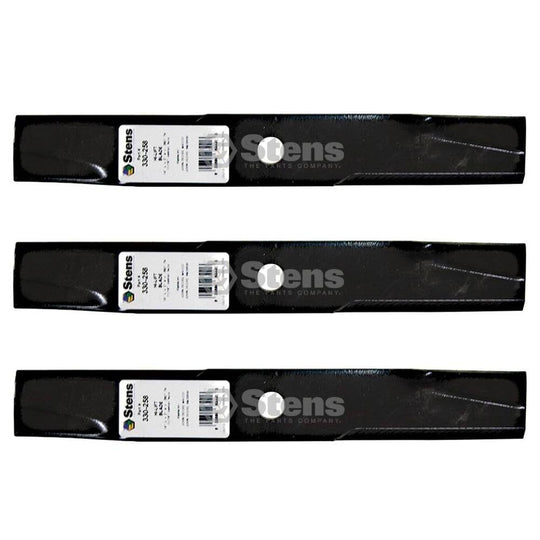 Stens Genuine Part 330 - 258 Hi - Lift Blade Pack of 3 - SLE Equipment - 1