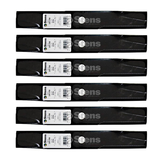 Stens Genuine Part 330 - 258 Hi - Lift Blade Pack of 6 - SLE Equipment - 1
