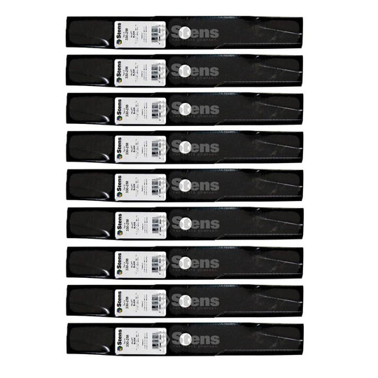 Stens Genuine Part 330 - 258 Hi - Lift Blade Pack of 9 - SLE Equipment - 1