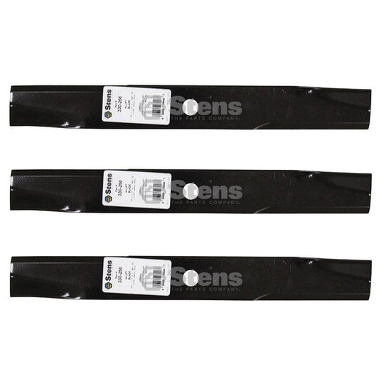 Stens Genuine Part 330 - 266 Hi - Lift Blade Pack of 3 - SLE Equipment - 1