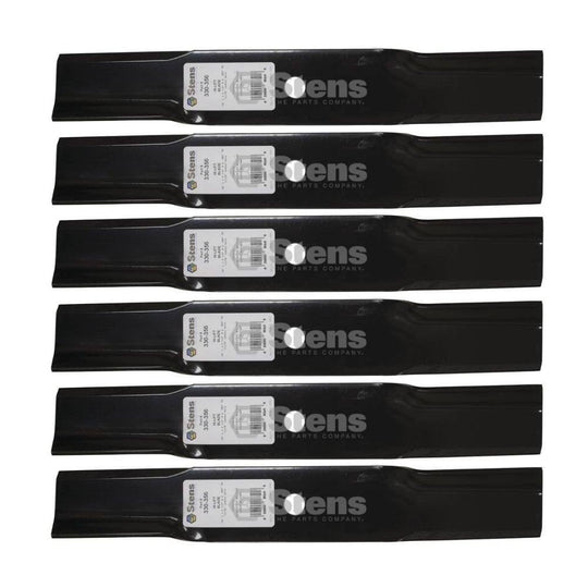 Stens Genuine Part 330 - 356 Hi - Lift Blade Pack of 6 - SLE Equipment - 1