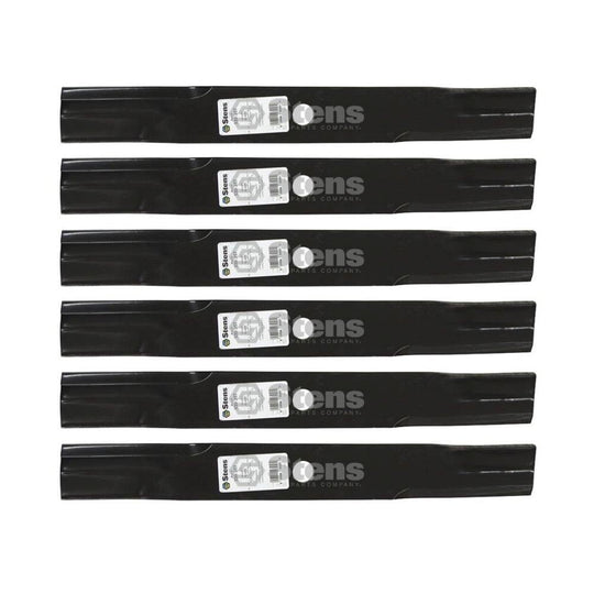 Stens Genuine Part 330 - 357 Hi - Lift Blade Pack of 6 - SLE Equipment - 1