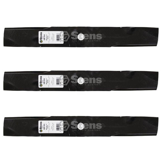 Stens Genuine Part 330 - 365 Medium - Lift Blade Pack of 3 - SLE Equipment - 1