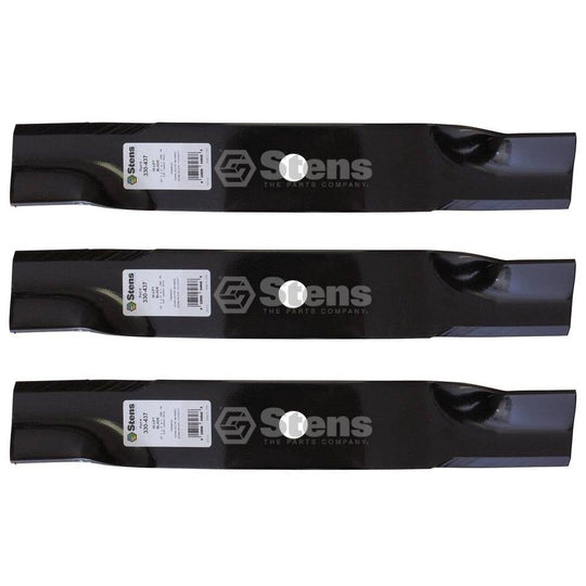Stens Genuine Part 330 - 437 Hi - Lift Blade Pack of 3 - SLE Equipment - 1