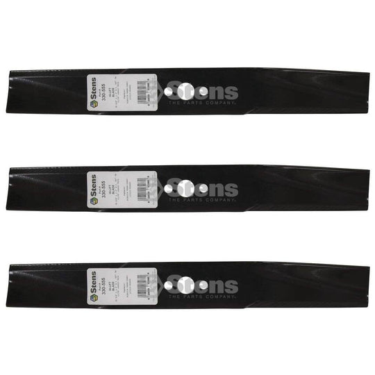 Stens Genuine Part 330 - 555 Hi - Lift Blade Pack of 3 - SLE Equipment - 2