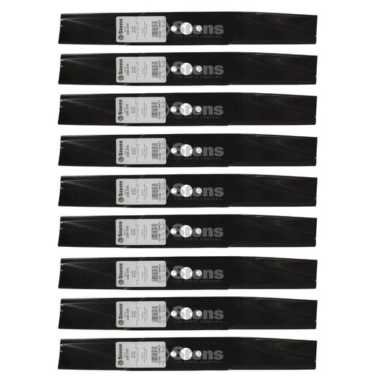 Stens Genuine Part 330 - 555 Hi - Lift Blade Pack of 9 - SLE Equipment - 1