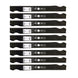 Stens Genuine Part 335 - 083 Hi - Lift Blade Pack of 9 - SLE Equipment - 1