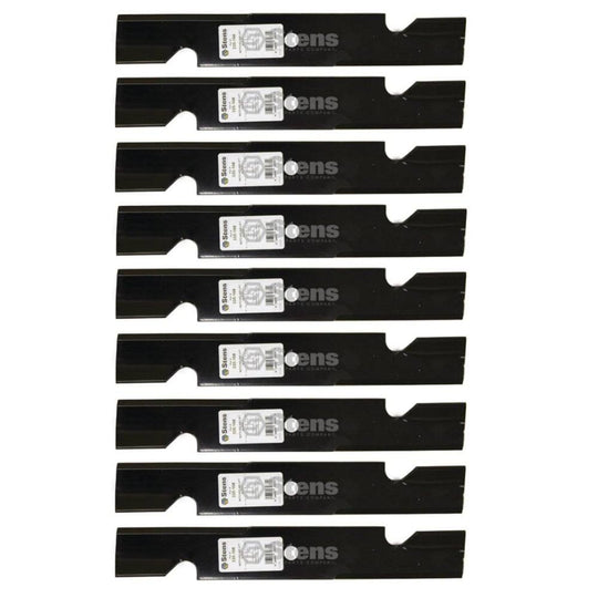 Stens Genuine Part 335 - 168 Notched Air - Lift Blade Pack of 9 - SLE Equipment - 1