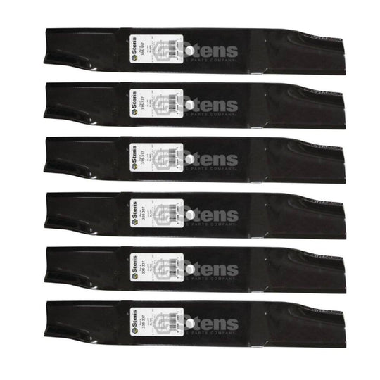 Stens Genuine Part 335 - 337 Hi - Lift Blade Pack of 6 - SLE Equipment - 1