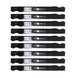 Stens Genuine Part 335 - 632 Hi - Lift Blade Pack of 9 - SLE Equipment - 1