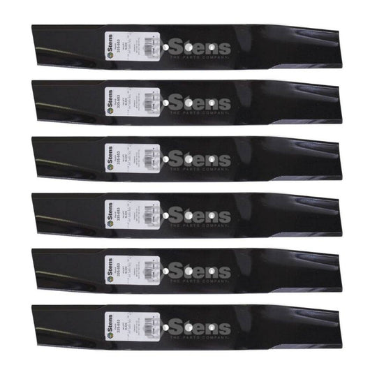 Stens Genuine Part 335 - 653 Hi - Lift Blade Pack of 6 - SLE Equipment - 1