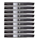 Stens Genuine Part 335 - 764 Hi - Lift Blade Pack of 9 - SLE Equipment - 1