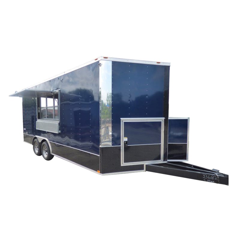 8.5' x 16' Indigo Blue Event Catering Concession Food Trailer