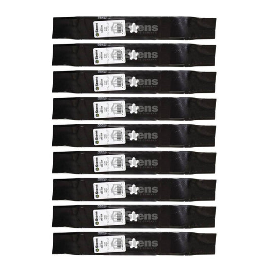 Stens Genuine Part 340 - 038 Hi - Lift Blade Pack of 9 - SLE Equipment - 1