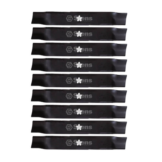 Stens Genuine Part 340 - 070 Hi - Lift Blade Pack of 9 - SLE Equipment - 1