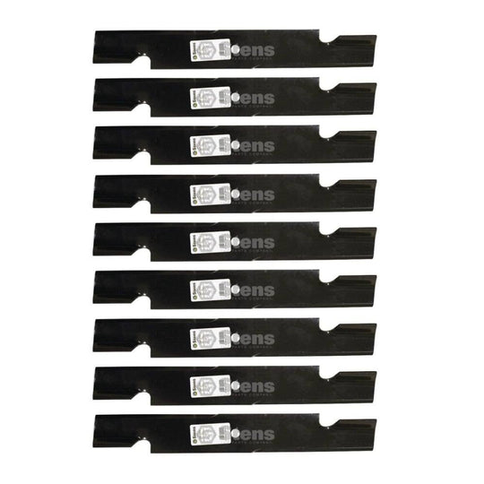 Stens Genuine Part 340 - 099 Notched Air - Lift Blade Pack of 9 - SLE Equipment - 1