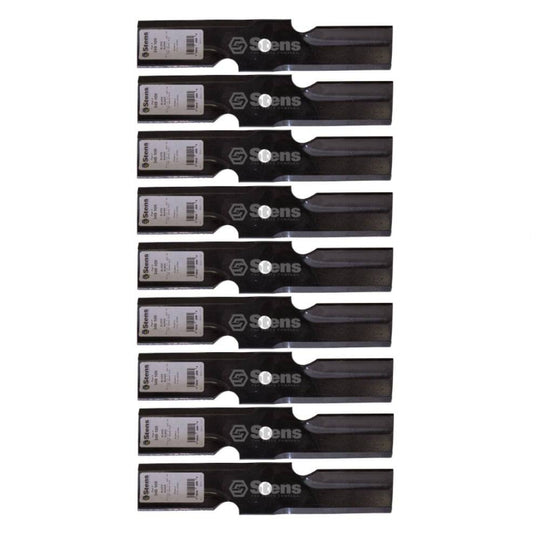 Stens Genuine Part 340 - 100 Hi - Lift Blade Pack of 9 - SLE Equipment - 1