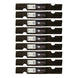 Stens Genuine Part 340 - 104 Hi - Lift Blade Pack of 9 - SLE Equipment - 1