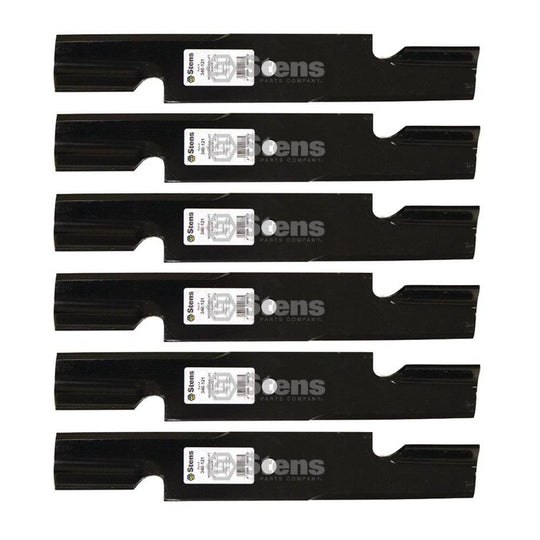Stens Genuine Part 340 - 121 Notched Air - Lift Blade Pack of 6 - SLE Equipment - 1