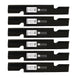 Stens Genuine Part 340 - 121 Notched Air - Lift Blade Pack of 6 - SLE Equipment - 1