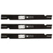 Stens Genuine Part 340 - 130 Notched Hi - Lift Blade Pack of 3 - SLE Equipment - 1