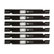 Stens Genuine Part 340 - 130 Notched Hi - Lift Blade Pack of 6 - SLE Equipment - 1