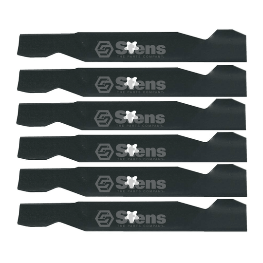 Stens Genuine Part 340 - 145 Hi - Lift Blade Pack of 6 - SLE Equipment - 1