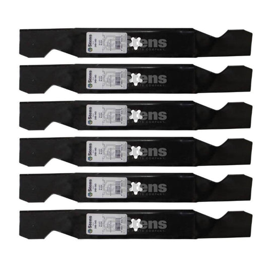Stens Genuine Part 340 - 149 Hi - Lift Blade Pack of 6 - SLE Equipment - 2