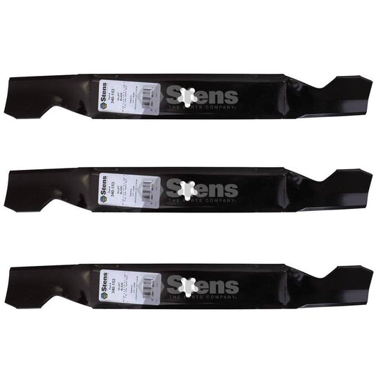 Stens Genuine Part 340 - 153 Hi - Lift Blade Pack of 3 - SLE Equipment - 2