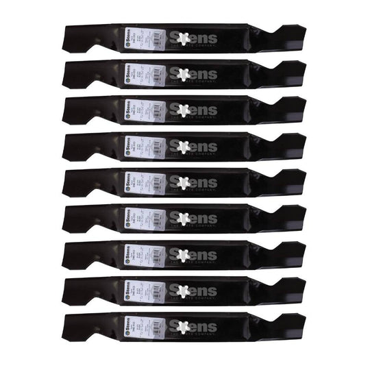 Stens Genuine Part 340 - 153 Hi - Lift Blade Pack of 9 - SLE Equipment - 1
