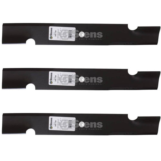 Stens Genuine Part 340 - 158 Notched Air - Lift Blade Pack of 3 - SLE Equipment - 1