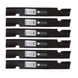 Stens Genuine Part 340 - 158 Notched Air - Lift Blade Pack of 6 - SLE Equipment - 1