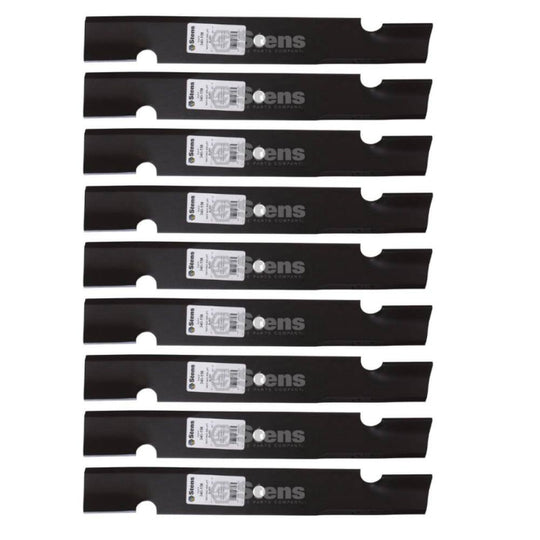 Stens Genuine Part 340 - 158 Notched Air - Lift Blade Pack of 9 - SLE Equipment - 1