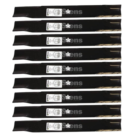 Stens Genuine Part 340 - 210 Hi - Lift Blade Pack of 9 - SLE Equipment - 1