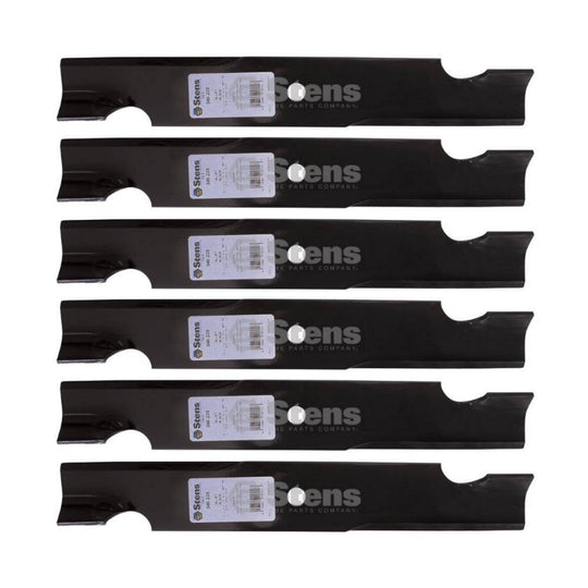 Stens Genuine Part 340 - 220 Hi - Lift Blade Pack of 6 - SLE Equipment - 1