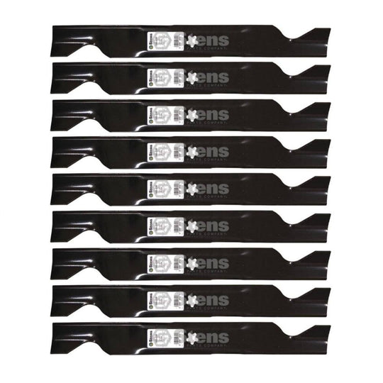 Stens Genuine Part 340 - 230 Hi - Lift Blade Pack of 9 - SLE Equipment - 1