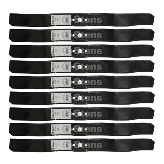 Stens Genuine Part 340 - 256 Mulching Blade Pack of 9 - SLE Equipment - 1