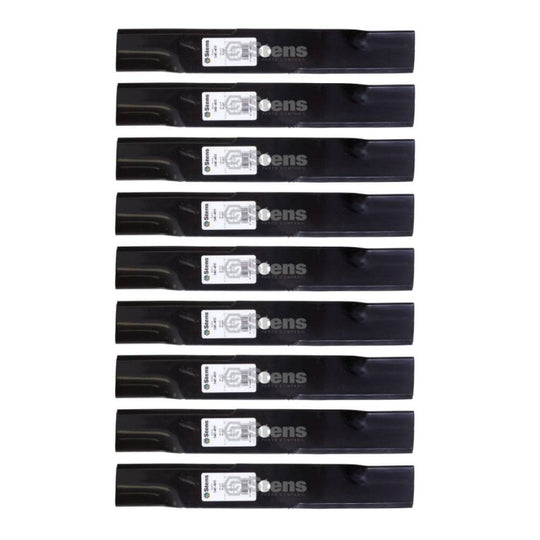 Stens Genuine Part 340 - 400 Hi - Lift Blade Pack of 9 - SLE Equipment - 1