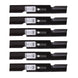 Stens Genuine Part 340 - 874 Notched Air - Lift Blade Pack of 6 - SLE Equipment - 1