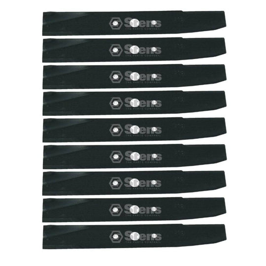 Stens Genuine Part 345 - 090 Hi - Lift Blade Pack of 9 - SLE Equipment - 1