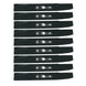 Stens Genuine Part 345 - 090 Hi - Lift Blade Pack of 9 - SLE Equipment - 1