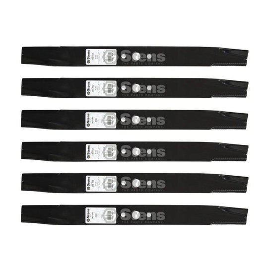 Stens Genuine Part 345 - 102 Hi - Lift Blade Pack of 6 - SLE Equipment - 1