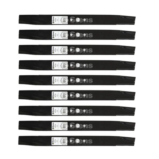 Stens Genuine Part 345 - 102 Hi - Lift Blade Pack of 9 - SLE Equipment - 1