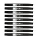 Stens Genuine Part 345 - 102 Hi - Lift Blade Pack of 9 - SLE Equipment - 1