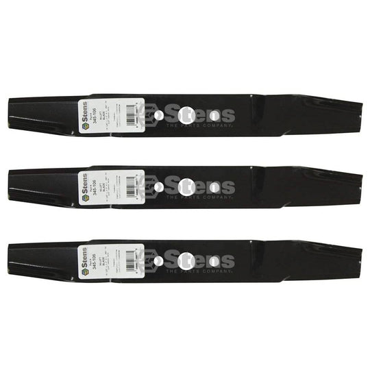 Stens Genuine Part 345 - 106 Hi - Lift Blade Pack of 3 - SLE Equipment - 1